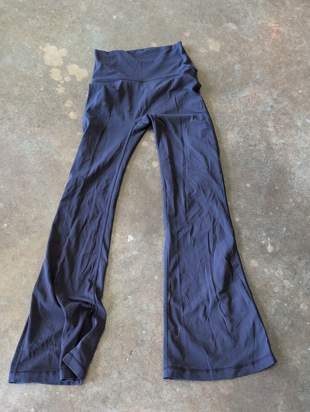 Arrive /Black Small High-Waisted Flared Yoga Pants